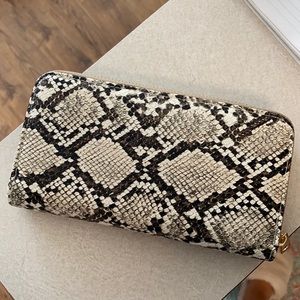 Cream Snakeskin Wallet